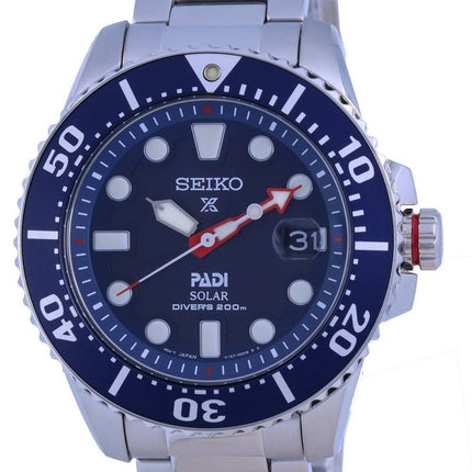 Seiko Prospex Padi Special Edition Blue Dial Solar Diver&#39,s SNE549 SNE549P1 SNE549P 200M Herreur