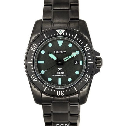 Seiko Prospex Black Series Night Vision Solar Diver&#39,s SNE587 SNE587P1 SNE587P 200M herreur
