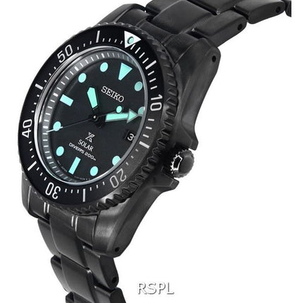 Seiko Prospex Black Series Night Vision Solar Diver&#39,s SNE587 SNE587P1 SNE587P 200M herreur