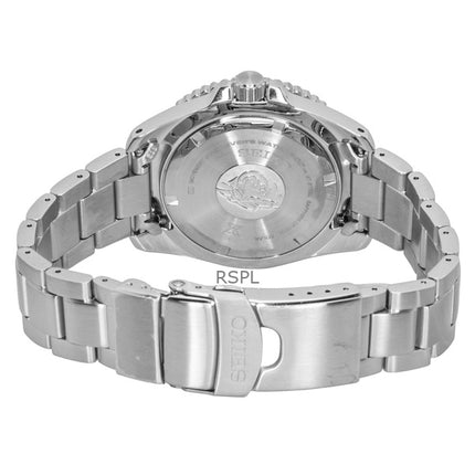 Seiko Prospex rustfrit stål sort urskive Solar dykkerur SNE597P1 200M herreur