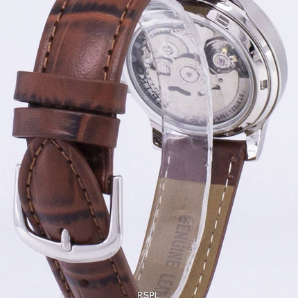 Seiko 5 militær SNK807K2-SS2 automatiske brune læder rem Herreur