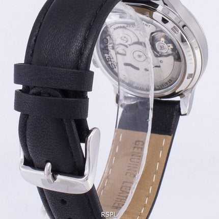 Seiko 5 militær SNK809K2-SS3 automatisk sort læder rem Herreur