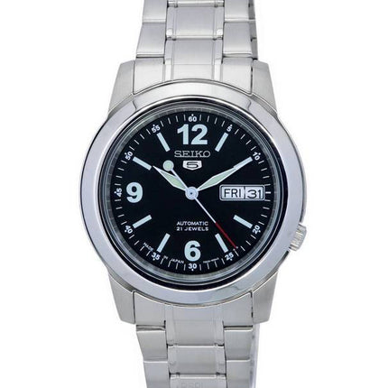Seiko 5 rustfrit stål sort skive automatisk SNKE63 SNKE63J1 SNKE63J herreur