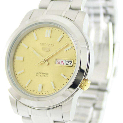 Renoveret Seiko 5 Automatisk 21 Juveler SNKK13 SNKK13K1 SNKK13K Herreur