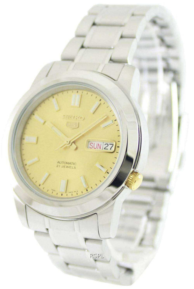 Renoveret Seiko 5 Automatisk 21 Juveler SNKK13 SNKK13K1 SNKK13K Herreur