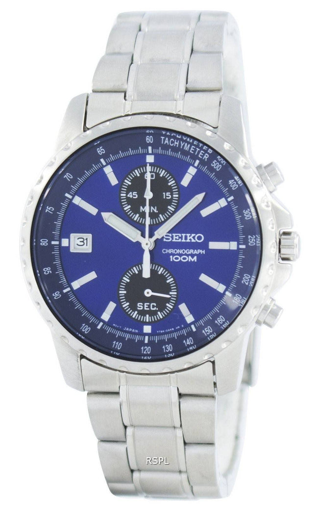 Seiko Chronograph Quartz Tachymeter SNN067 SNN067P1 SNN067P Herreur