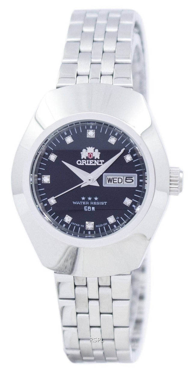 Orientere automatisk Japan gjort diamanter Accent SNQ22002B8 kvinders Watch
