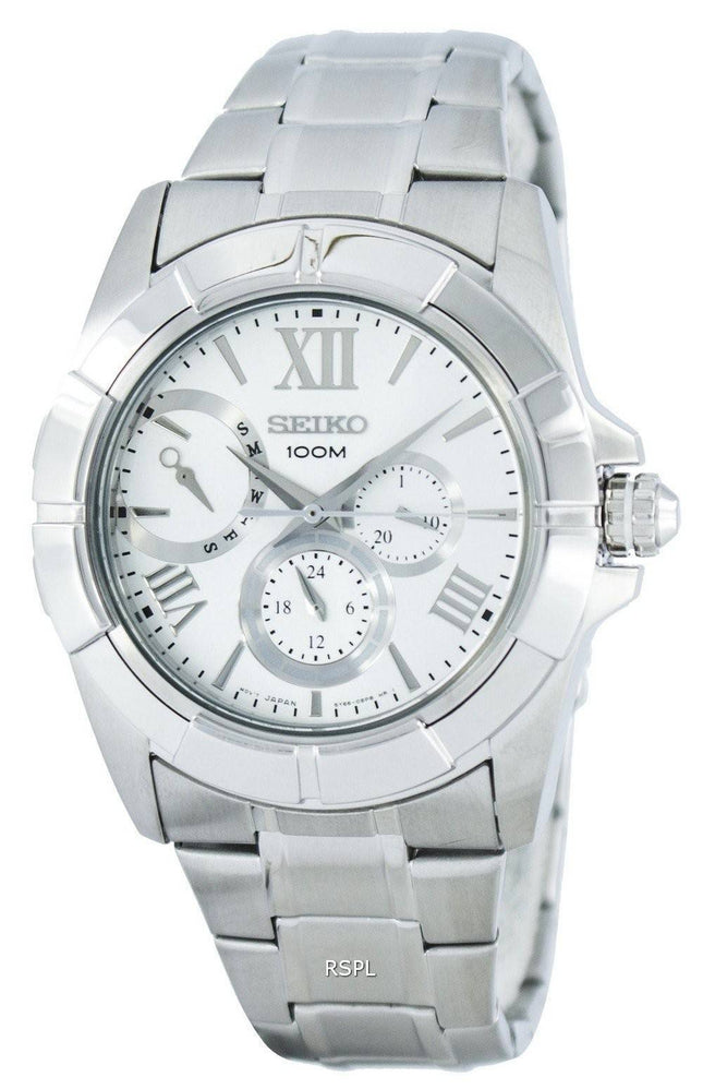 Seiko multifunktions Quartz SNT039 SNT039P1 SNT039P Herreur
