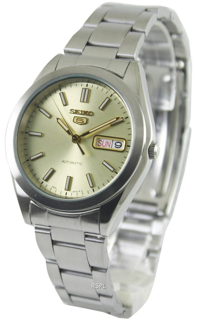 Seiko 5 automatiske Champagne Dial SNX995K1 SNX995K Herreur