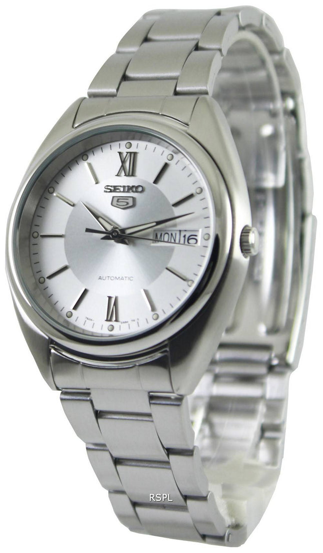 Seiko 5 automatiske sølv Dial SNXA19K1 SNXA19K Herreur