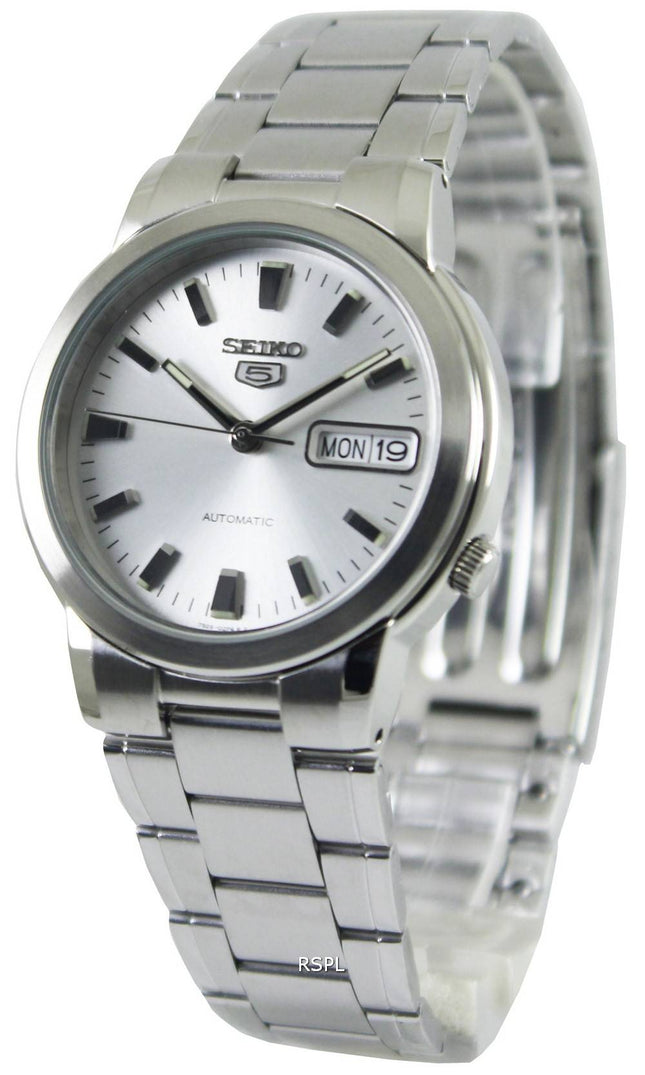 Seiko 5 automatiske sølv Dial SNXE89K1 SNXE89K Herreur