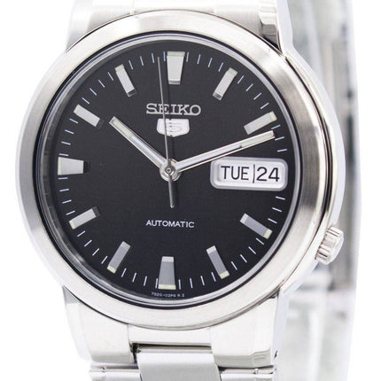 Seiko 5 automatiske sort urskive SNXE91 SNXE91K1 SNXE91K Herreur