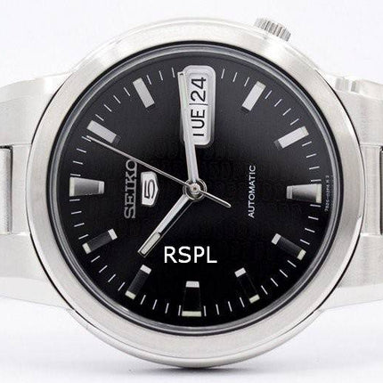 Seiko 5 automatiske sort urskive SNXE91 SNXE91K1 SNXE91K Herreur