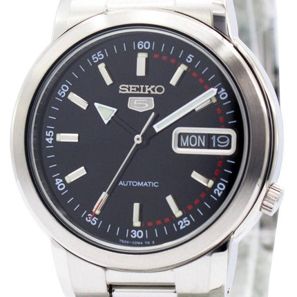 Seiko 5 automatiske sort urskive SNXE99 SNXE99K1 SNXE99K Herreur