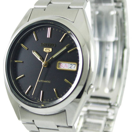 Seiko 5 automatiske sort urskive SNXG53K1 SNXG53K Herreur