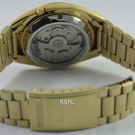 Renoveret Seiko 5 automatisk guld urskive SNXL72K1 SNXL72K herreur