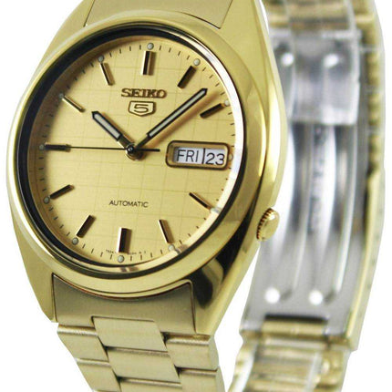 Renoveret Seiko 5 automatisk guld urskive SNXL72K1 SNXL72K herreur