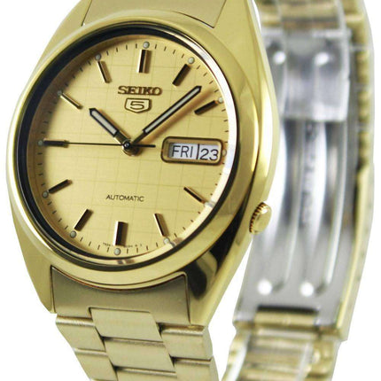 Renoveret Seiko 5 automatisk guld urskive SNXL72K1 SNXL72K herreur