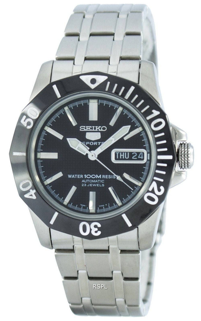 Seiko 5 sport automatisk 23 juveler SNZF77 SNZF77K1 SNZF77K Herreur