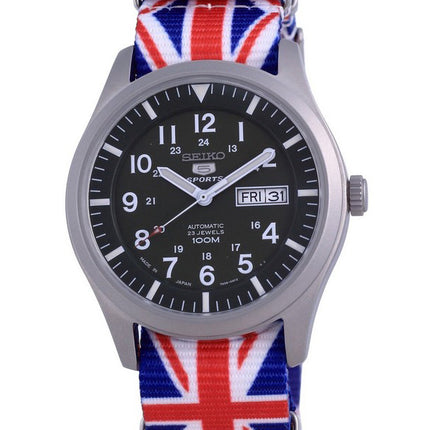 Seiko 5 Sports Automatic Japan Made SNZG09J1-var-NATO28 100M Herreur