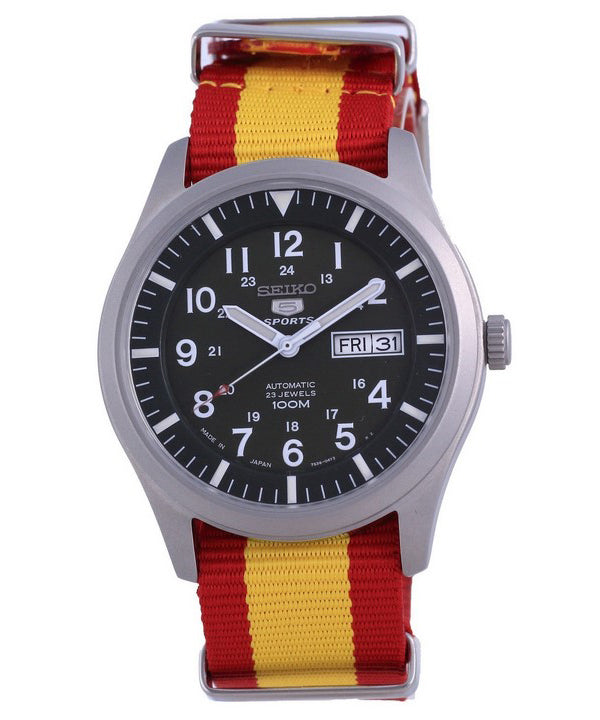 Seiko 5 Sports Automatic Japan Made SNZG09J1-var-NATO29 100M Herreur