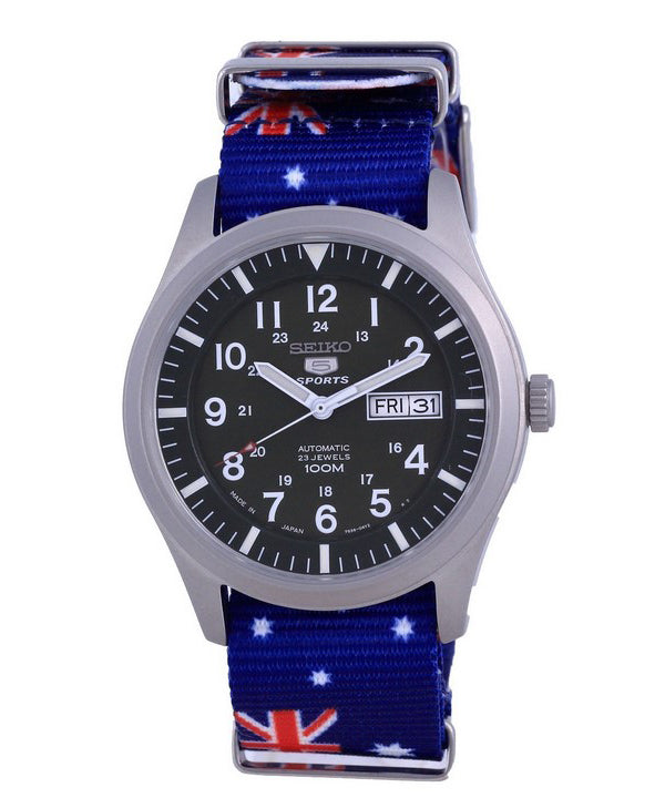 Seiko 5 Sports Automatic Japan Made SNZG09J1-var-NATO30 100M Herreur