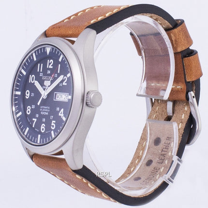 Seiko 5 sport SNZG11J1-LS17 automatiske brune læder rem Herreur