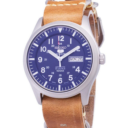 Seiko 5 sport SNZG11J1-LS18 automatisk brun læder rem Herreur