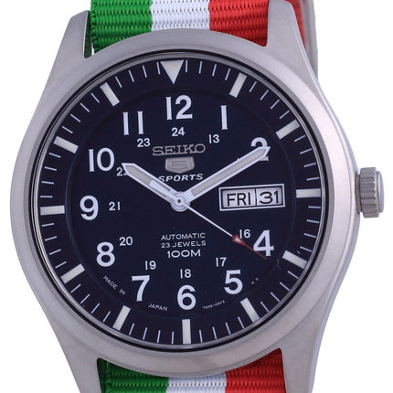 Seiko 5 Sports Automatic Polyester SNZG11J1-var-NATO23 100M Herreur