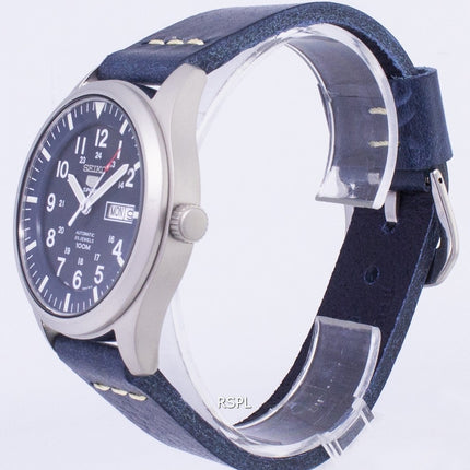 Seiko 5 sport SNZG11K1-LS15 automatisk mørke blå læder rem Herreur