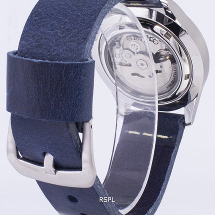 Seiko 5 sport SNZG11K1-LS15 automatisk mørke blå læder rem Herreur