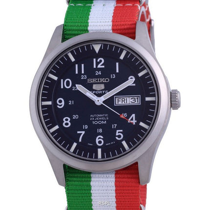 Seiko 5 Sports Automatic Polyester SNZG11K1-var-NATO23 100M Herreur