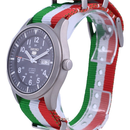 Seiko 5 Sports Automatic Polyester SNZG11K1-var-NATO23 100M Herreur