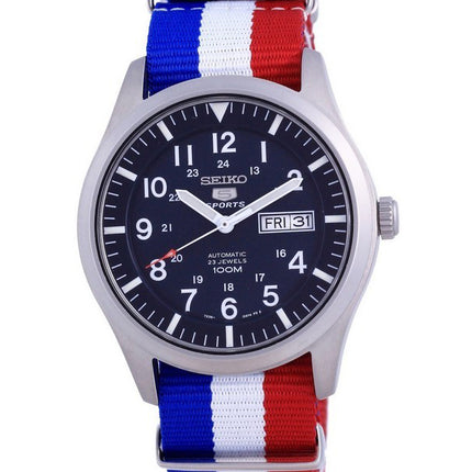 Seiko 5 Sports Automatic Polyester SNZG11K1-var-NATO25 100M Herreur