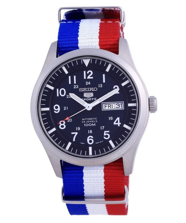 Seiko 5 Sports Automatic Polyester SNZG11K1-var-NATO25 100M Herreur
