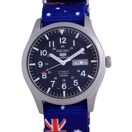 Seiko 5 Sports Automatic Polyester SNZG11K1-var-NATO30 100M Herreur