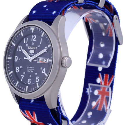 Seiko 5 Sports Automatic Polyester SNZG11K1-var-NATO30 100M Herreur