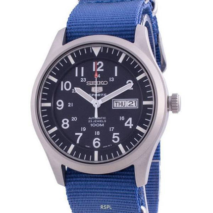 Seiko 5 Sports Blue Dial Automatic SNZG11K1-var-NATO8 100M Herreur