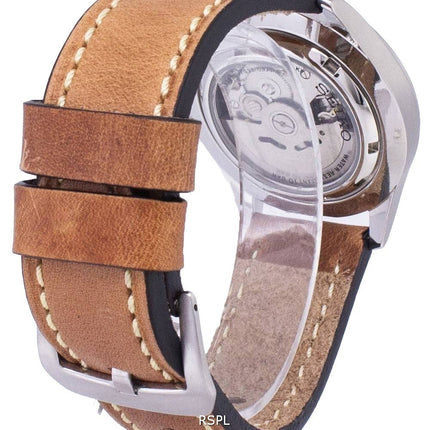 Seiko 5 sport SNZG15K1-LS17 automatiske brune læder rem Herreur