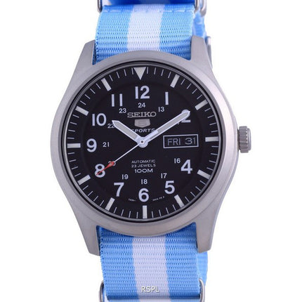 Seiko 5 Sports Automatic Polyester SNZG15K1-var-NATO24 100M Herreur