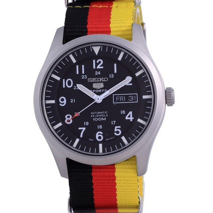 Seiko 5 Sports Automatic Polyester SNZG15K1-var-NATO26 100M Herreur