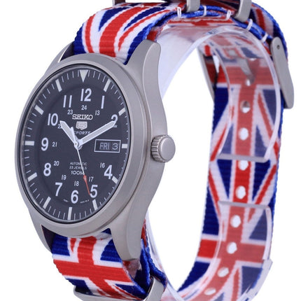 Seiko 5 Sports Automatic Polyester SNZG15K1-var-NATO28 100M Herreur