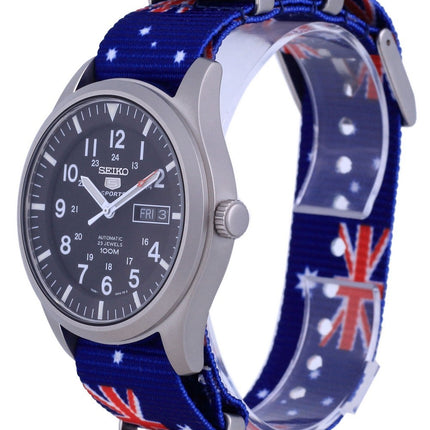 Seiko 5 Sports Automatic Polyester SNZG15K1-var-NATO30 100M Herreur