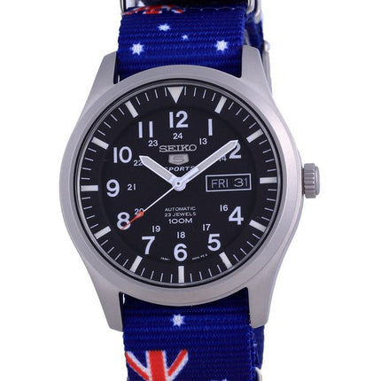 Seiko 5 Sports Automatic Polyester SNZG15K1-var-NATO30 100M Herreur