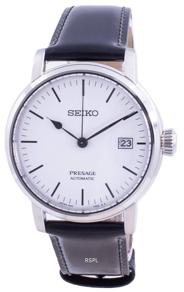 Seiko Presage Riki Watanabe automatisk hvid emalje SPB113 SPB113J1 SPB113J Japan Made 100M Herreur