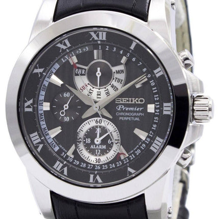 Seiko Premier Chronograph evig Alarm SPC161P2 Herreur