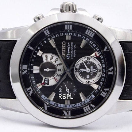 Seiko Premier Chronograph evig Alarm SPC161P2 Herreur