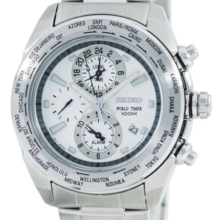 Seiko Premier World Time Alarm Quartz SPL029 SPL029P1 SPL029P Herreur