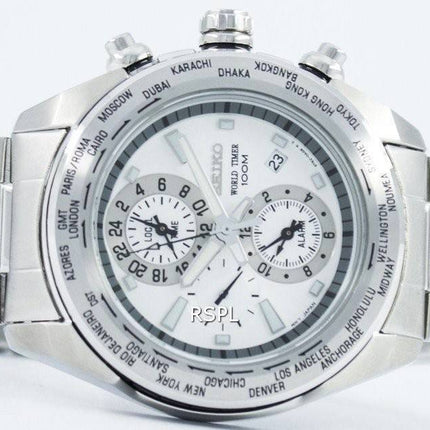 Seiko Premier World Time Alarm Quartz SPL029 SPL029P1 SPL029P Herreur