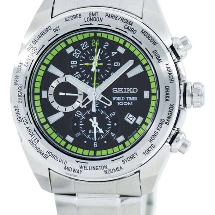 Seiko Premier World Time Alarm Quartz SPL033 SPL033P1 SPL033P Herreur